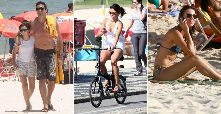 Famosos curtem o sol nas praias do Rio de Janeiro