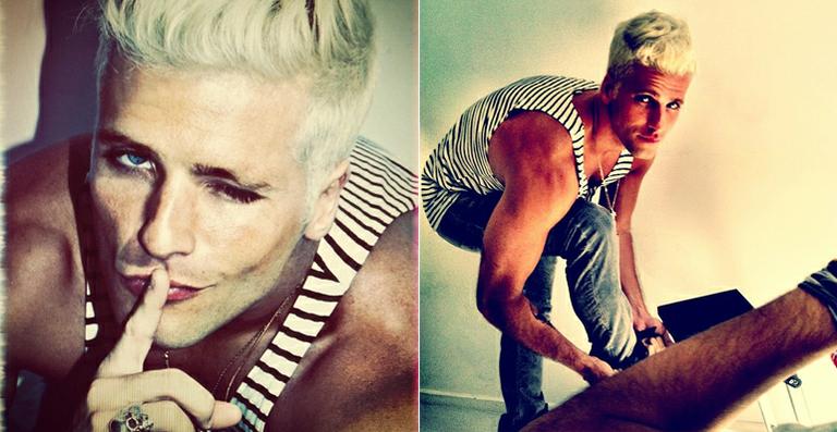 Giovanna Ewbank mostra visual loiro de Bruno Gagliasso para novo filme