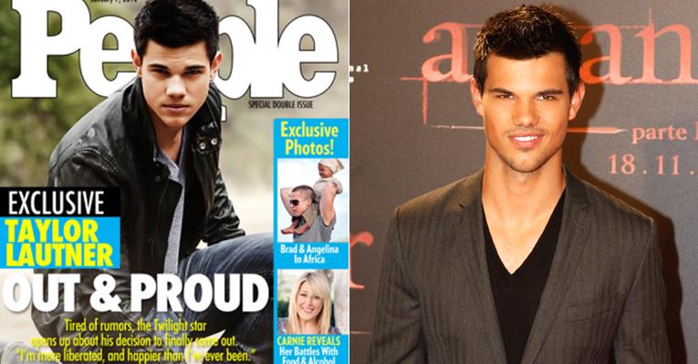 Capa falsa de revista sugere que Taylor Lautner é gay