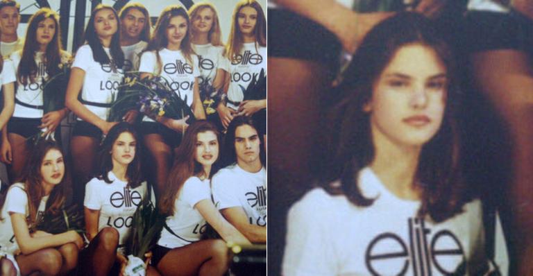 Alessandra Ambrosio mostra foto aos 15 anos, no início da carreira