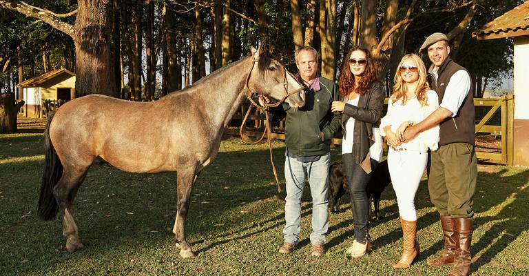 Jayme Monjardim e Tânia Mara: passeio no Paraná
