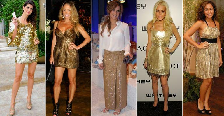 ESTILO TEMÁTICO: Brilhe no réveillon com look dourado