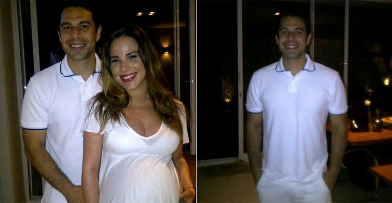 Prestes a dar à luz, Wanessa curte réveillon com o marido