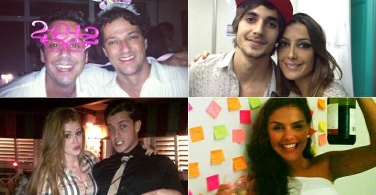 Famosos mostram como curtiram a noite de réveillon