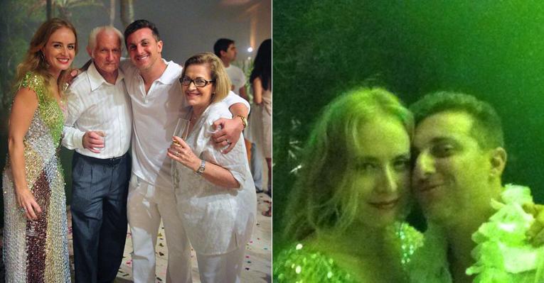 Angélica e Luciano Huck recebem convidados especiais na festa de fim de ano