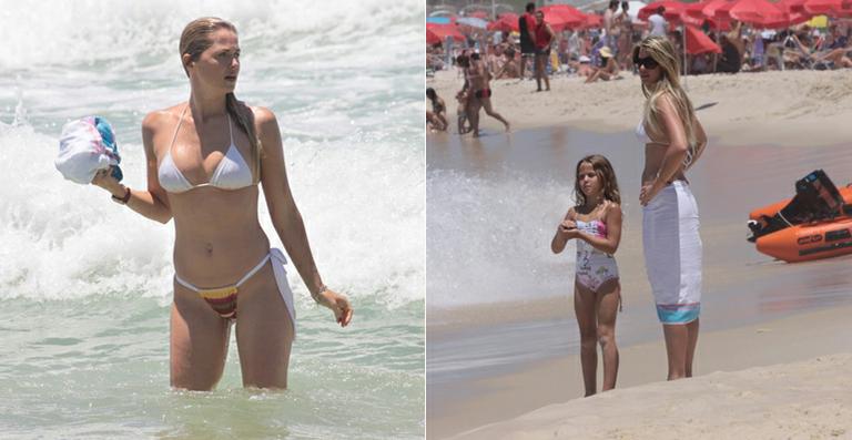 De férias, Susana Werner exibe boa forma no Rio de Janeiro