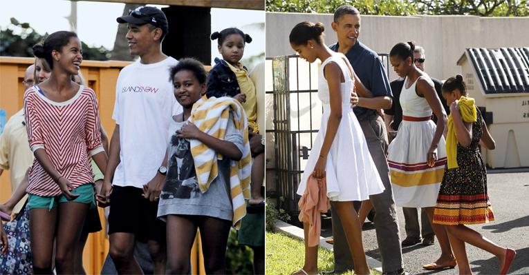 Presidente Obama celebra festas com a família no Havaí