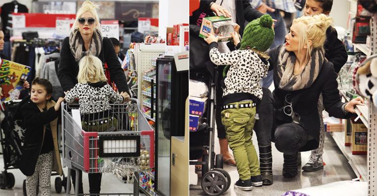 Gwen Stefani curte os filhos durante folga em L.A.