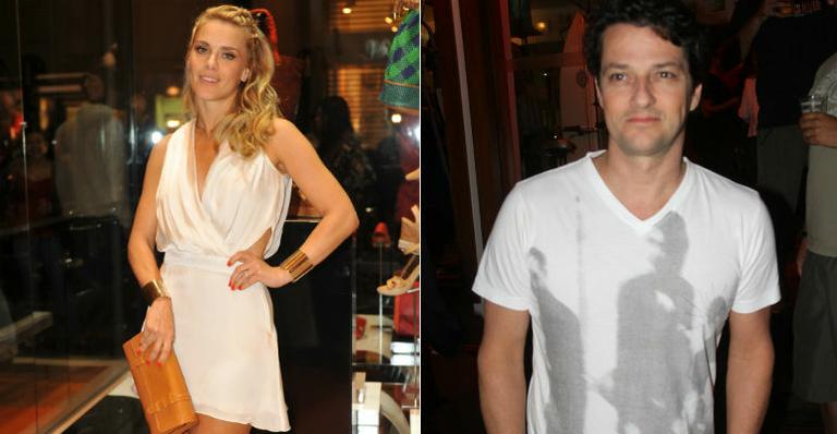 Carolina Dieckmann e Marcelo Serrado desfilam juntos no Fashion Rio