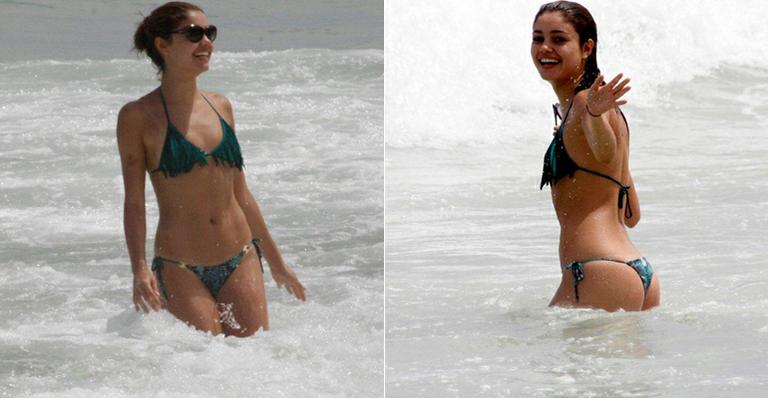 Sophie Charlotte exibe corpo escultural em tarde divertida em praia do Rio de Janeiro