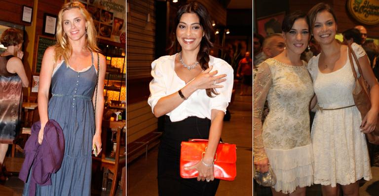 Juliana Paes, Carol Dieckmann e elenco de ‘Fina Estampa’ prestigiam Julia Lemmertz