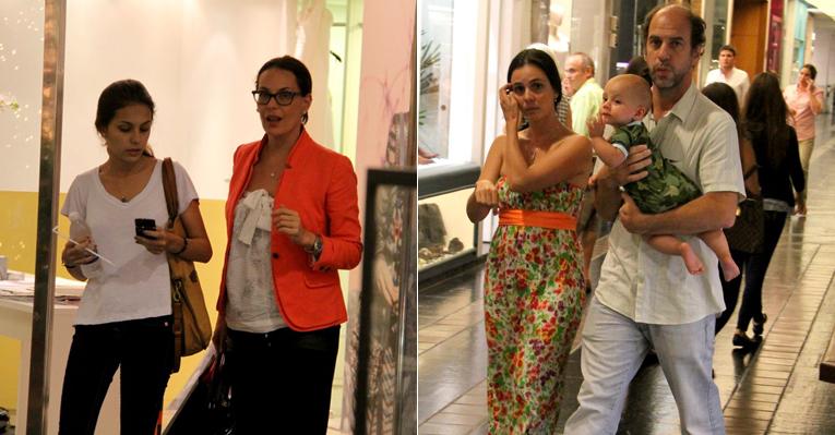 Famosos levam seus herdeiros para passear em shopping carioca