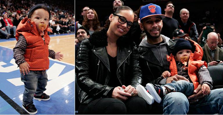 Egypt, filho de Alicia Keys e Swizz Beatz, rouba a cena em jogo de basquete