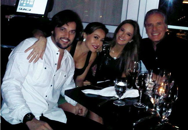Sabrina Sato e Fábio Faria jantam com Ticiane e Roberto Justus em Miami
