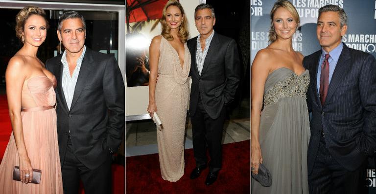 George Clooney usa recurso para ficar mais alto