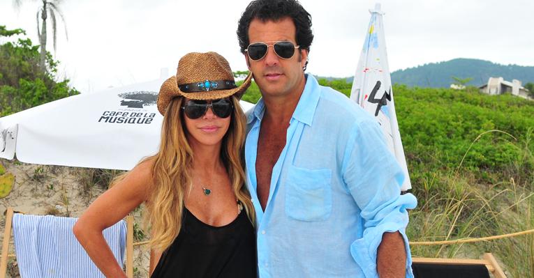 Cristiana Arcangeli e Álvaro Garnero: dias de folga em Jurerê
