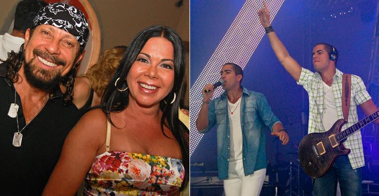Com a benção do pai, filhos de Bell Marques comemoram um ano da banda Oito7Nove4