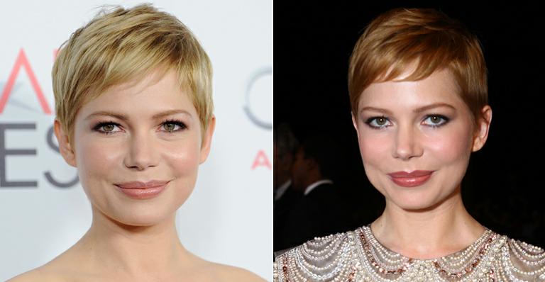 Michelle Williams escurece os fios loiros