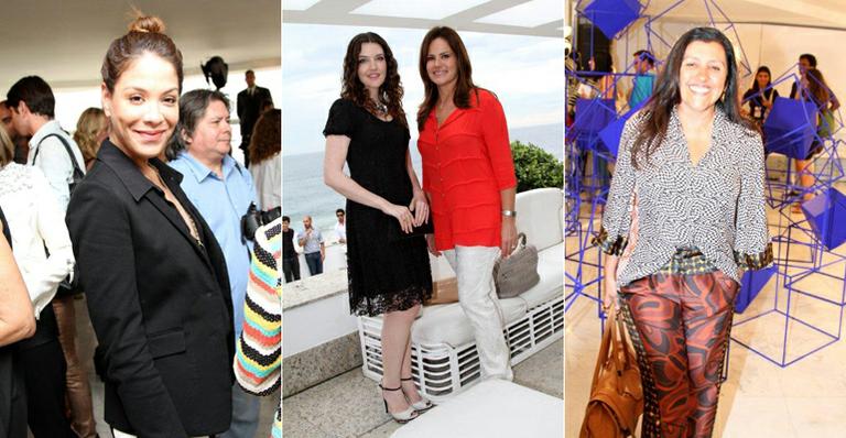 Celebridades assistem ao primeiro desfile do Fashion Business