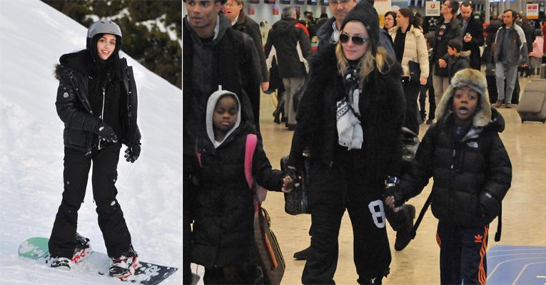 Lourdes e Madonna: companheiras na neve