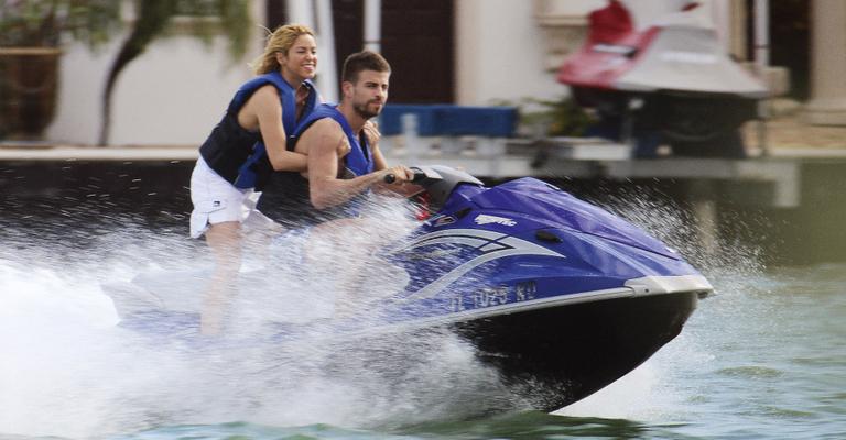 A paixão de Shakira e Piqué em Miami