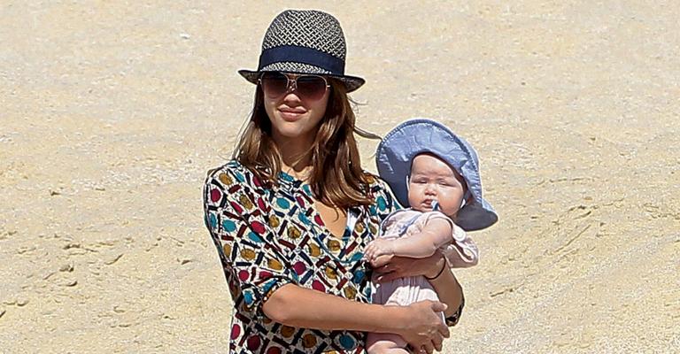 Jessica  Alba e a caçula Haven
