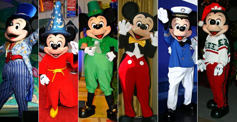 Mickey Mouse completa 80 anos desde seu registro. Veja os looks do personagem!