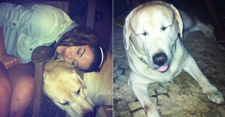 Giovanna Lancellotti mima cãozinho nas férias