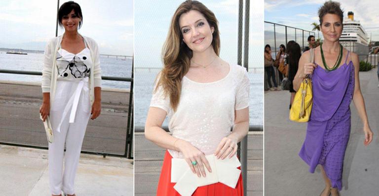 Famosas esbanjam beleza e estilo no Fashion Rio