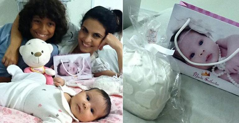 Aline Barros comemora três meses da filha Maria Catherine