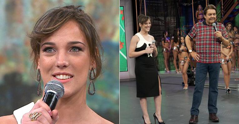 Adriana Birolli revela suas primeiras experiências profissionais no Domingão