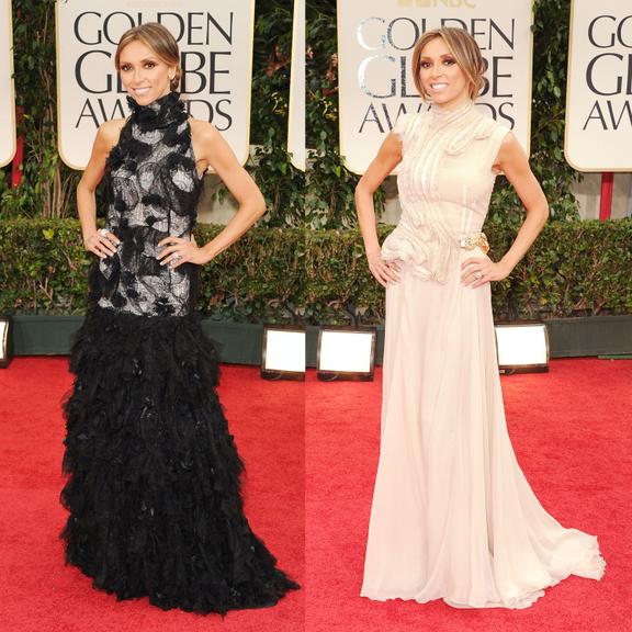 Por que Giuliana Rancic tem 2 looks diferentes?