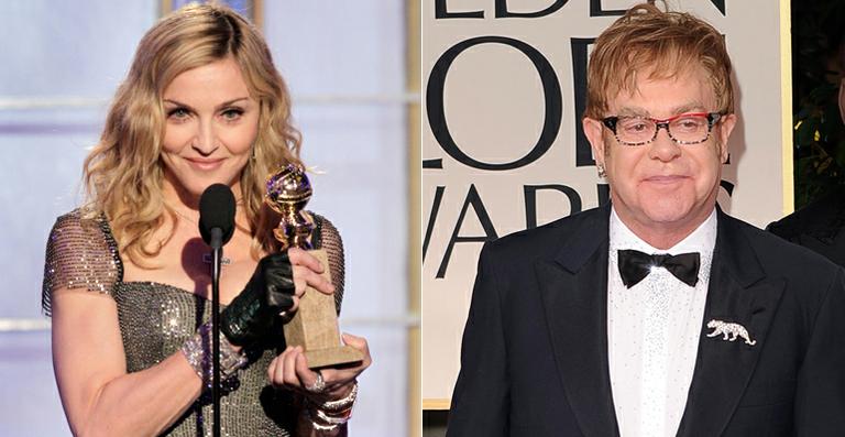 Madonna e Elton John protagonizam ‘climão’ no Globo de Ouro 2012