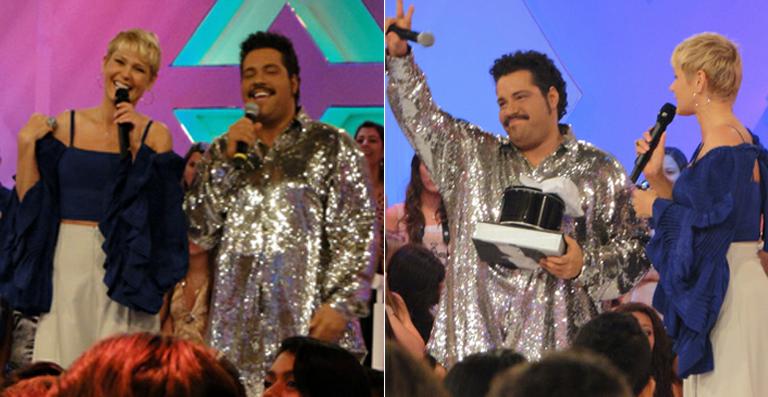 Tiago Abravanel canta Tim Maia no programa de Xuxa