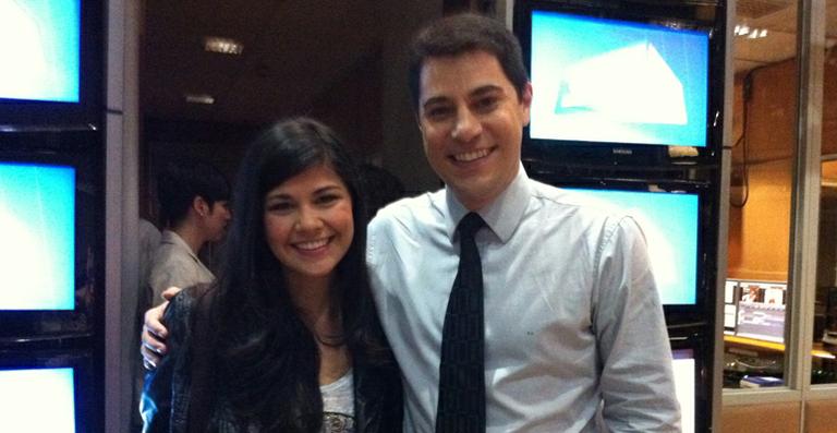Luíza volta do Canadá e dá entrevista ao ‘Jornal Hoje’