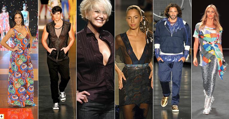 Relembre algumas celebridades que já desfilaram em edições anteriores do SPFW