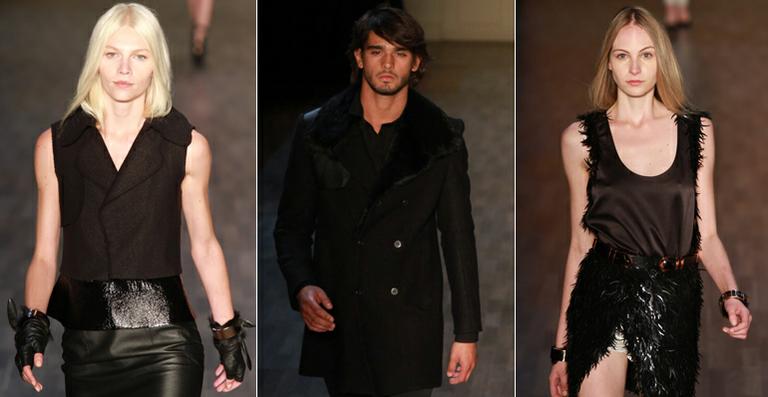 Ellus mostra bom gosto em desfile com looks monocromáticos