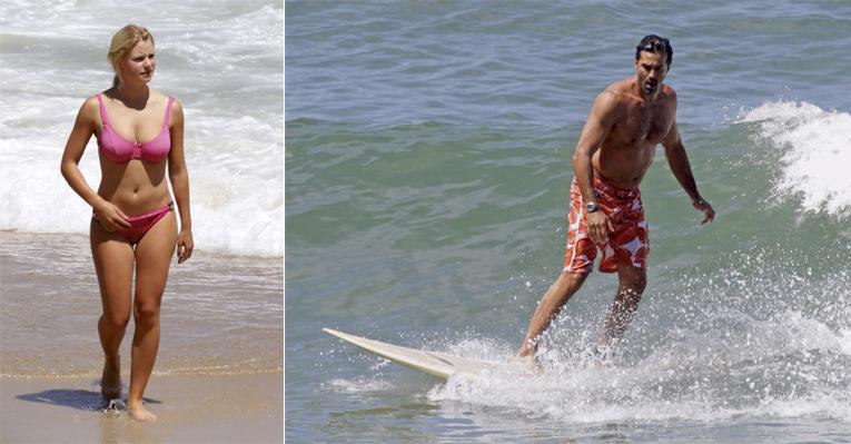 Julia inspira o surfe de Szafir
