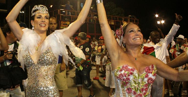 Ana Furtado e Susana Vieira: disposição na quadra da Grande Rio