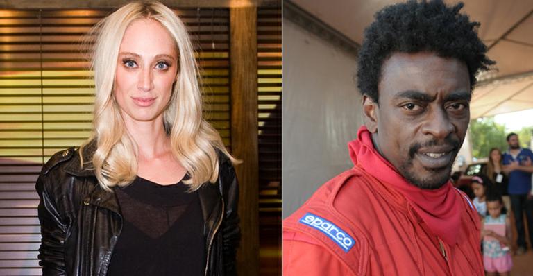 Antes de desfilar, Talita Plugiesi nega namoro com Seu Jorge