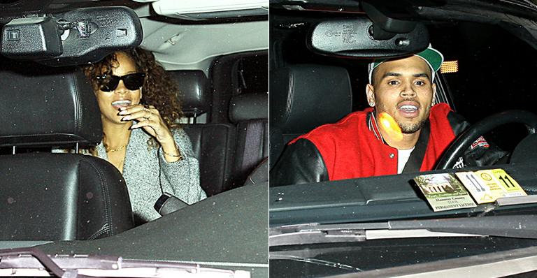 Chris Brown e Rihanna vão à mesma festa em Hollywood