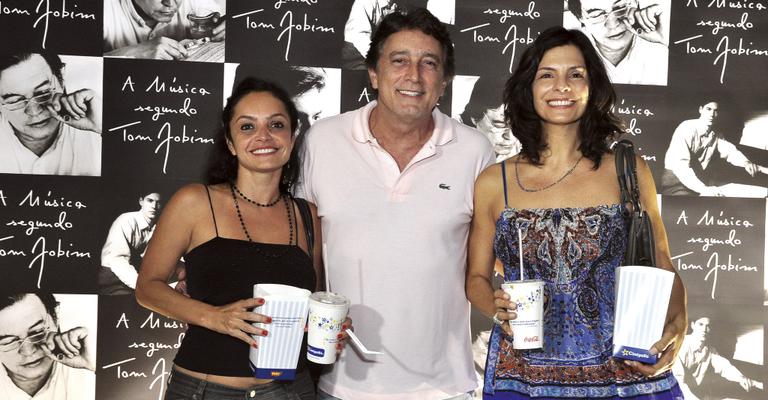 Cissa, Galvão e Helena curtem première