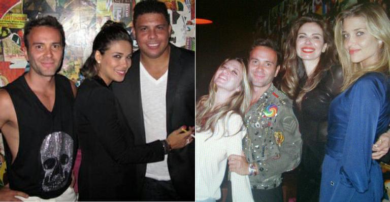 Ronaldo e Luciana Gimenez curtem festa com Alessandra Ambrosio e outras tops