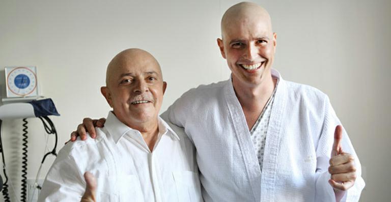 Lula e Reynaldo Gianecchini se encontram em hospital