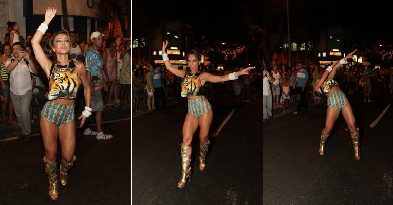 Com corpo escultural, Sabrina Sato vai ao ensaio da Vila Isabel