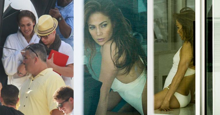 Acompanhada do namorado, Jennifer Lopez se prepara para ensaio sensual