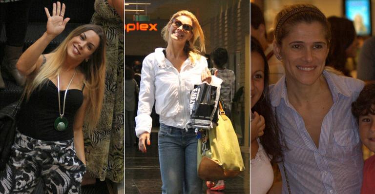 Carolina Dieckmann e outros famosos em dia de compras