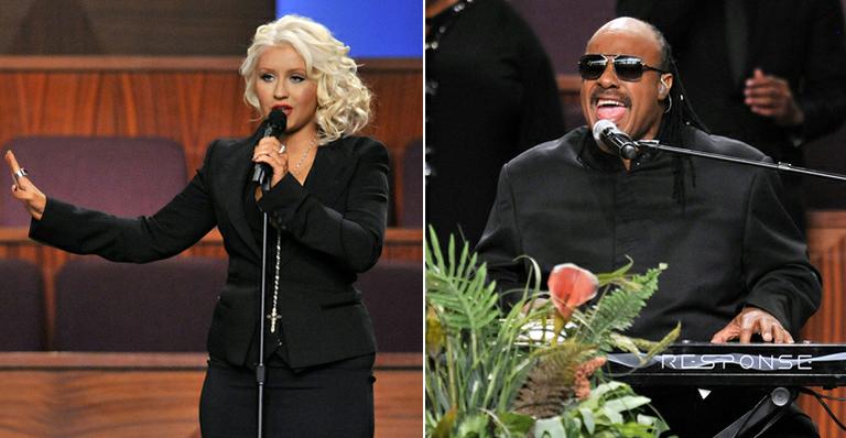 Christina Aguilera e Stevie Wonder cantam em funeral de Etta James