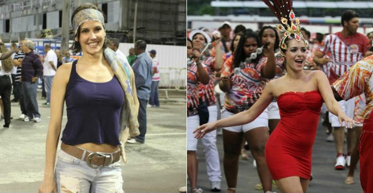 Deborah Secco e Monique Alfradique brilham na avenida do samba