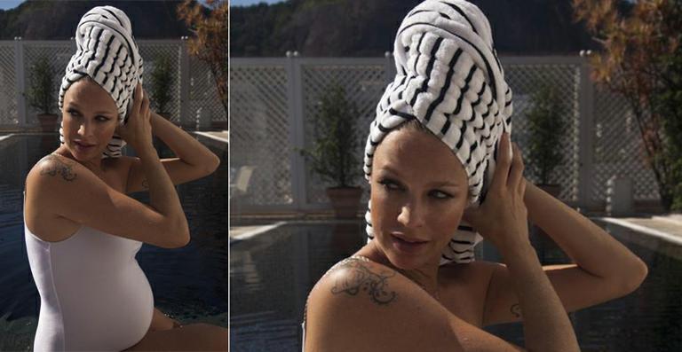 Luana Piovani mostra o ‘barrigão’ em novo ensaio fotográfico